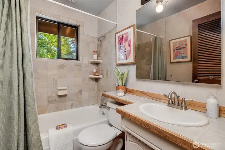 Full bath on main floor.