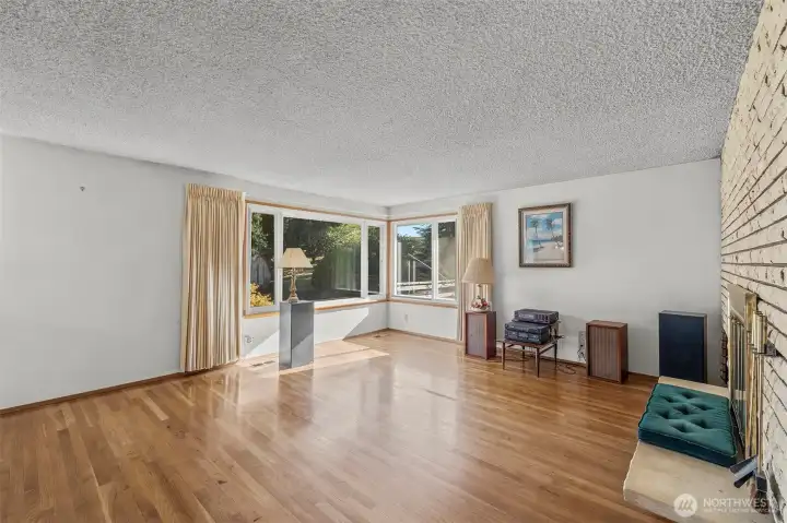 large windows looking out to property