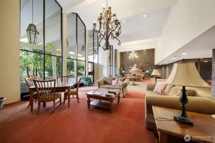 Be greeted by a welcoming, gracious lobby — the perfect first impression of this beautiful building.