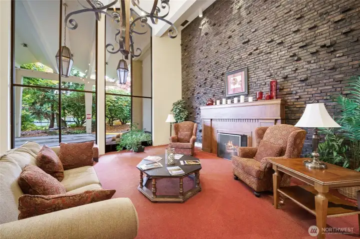 Take another look at the building’s spacious and gracious lobby.