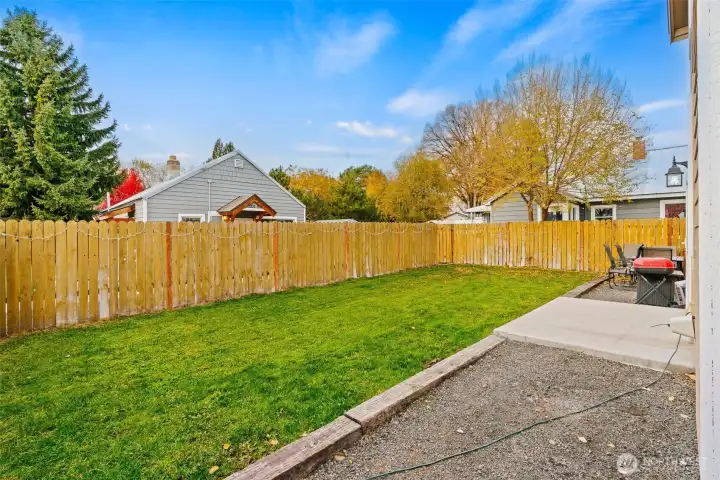 Unit #2/ADU enjoys a private, fully fenced yard space
