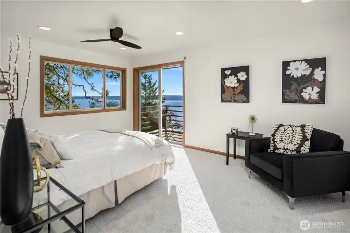 Primary with view deck.