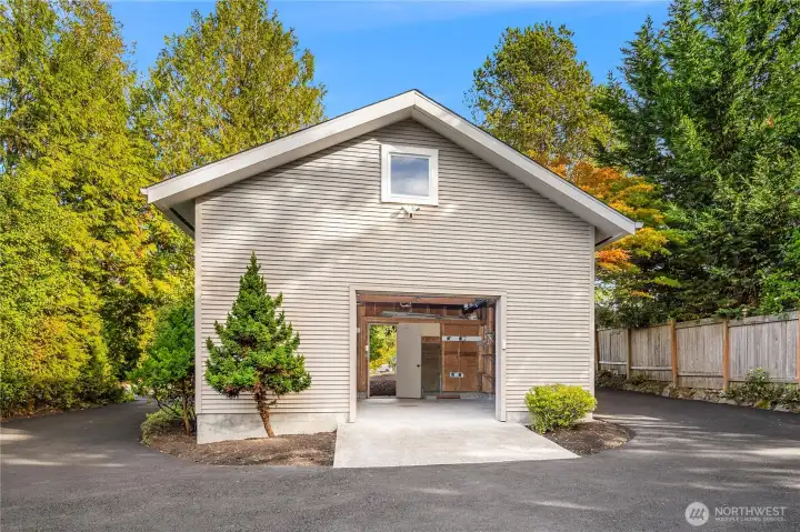 Additional detached garage has water, sewer, electrical for possible ADU. About 21 feet x 20 feet, and is quite tall too.
