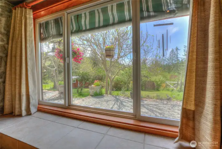 The view from the kitchen when you’re have your morning coffee or tea.