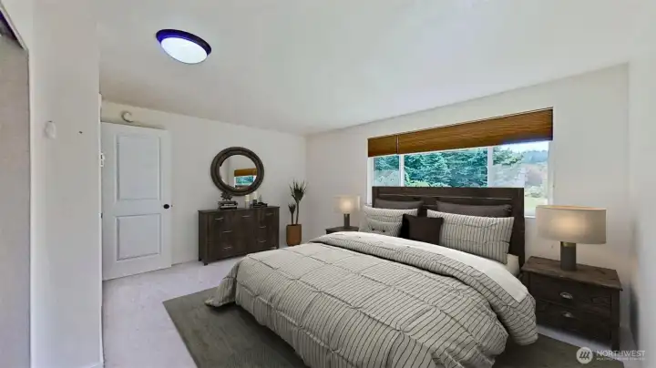 2nd bedroom. Virtually staged.