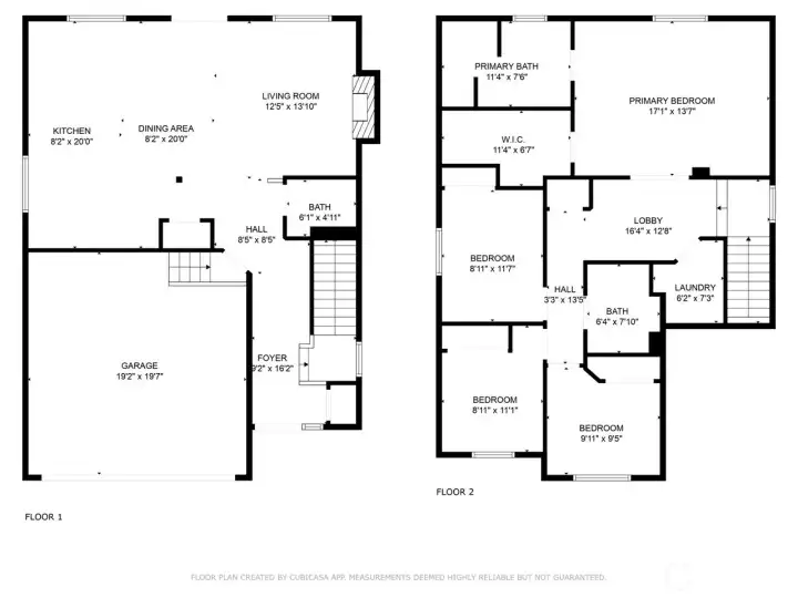 Floorplan with measurements
