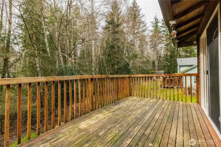 Another view of large deck
