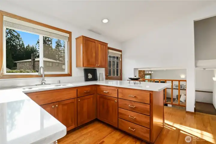 Kitchen on the main level.