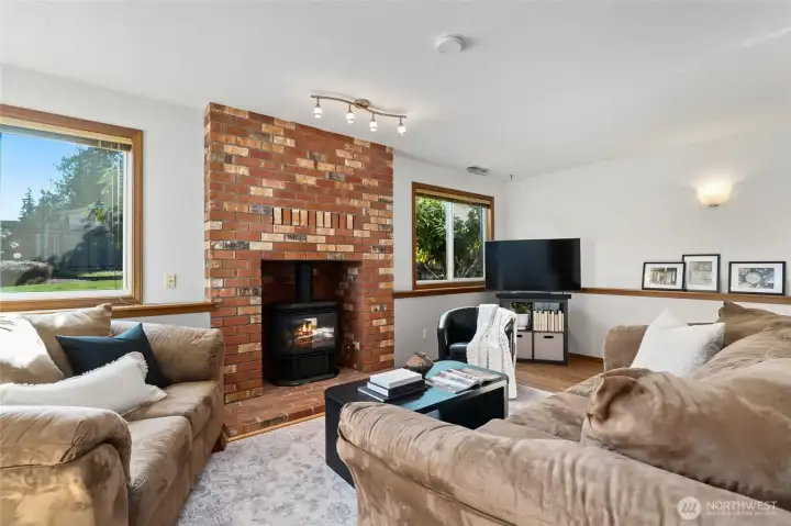 Lower level family room.