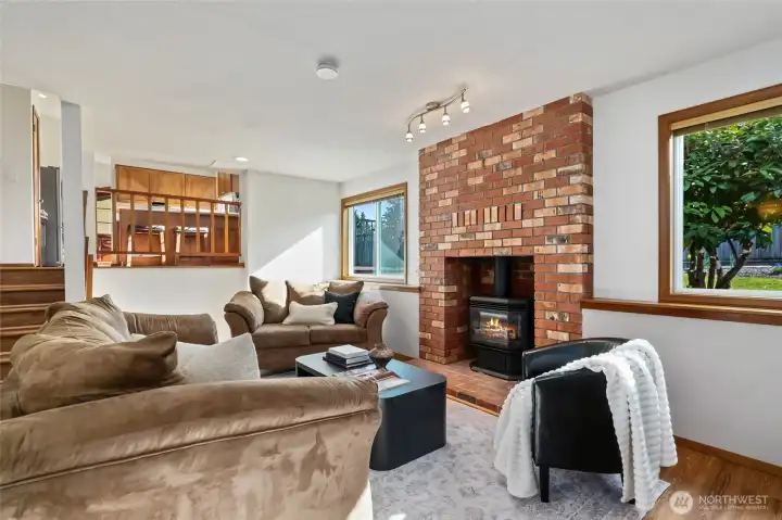 Lower level family room.