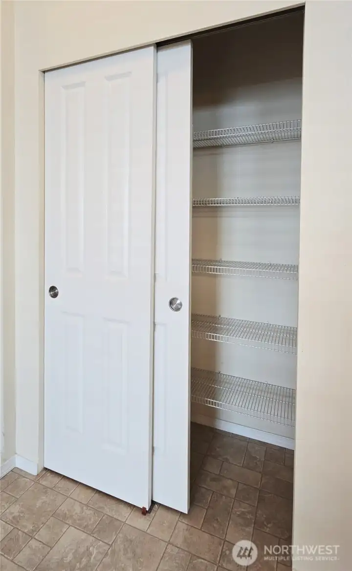 Large hall closet for storage