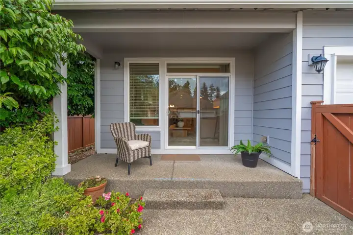 Covered back patio