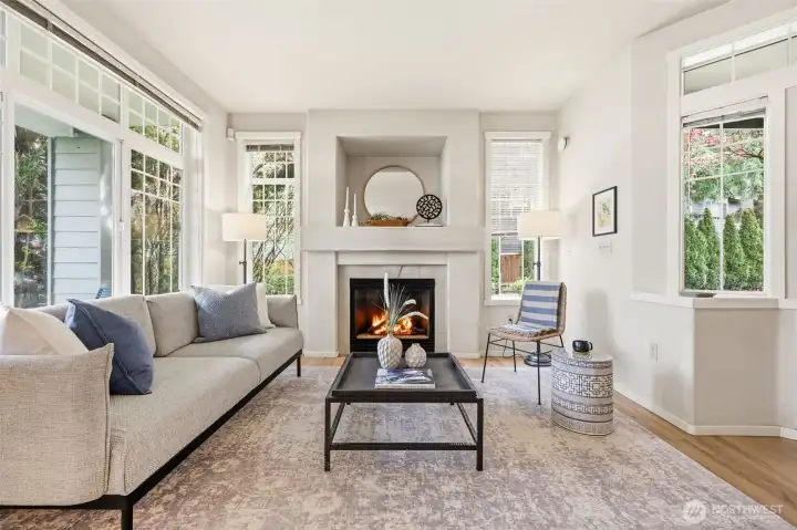 Living Room with Gas Fireplace