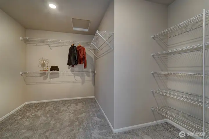 Large primary closet - one you have to see for yourself.
