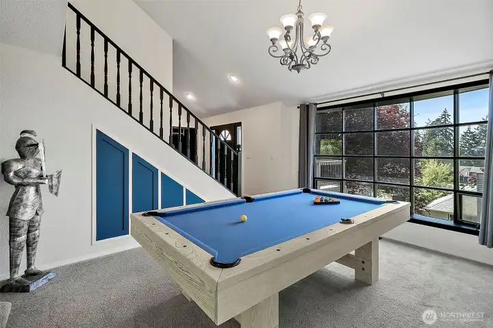 Vaulted ceilings.