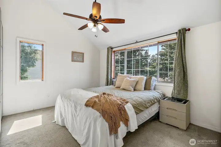 Bright Primary bedroom.