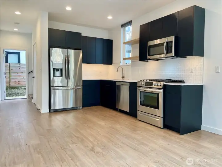 Main floor great room and kitchen Main floor great room and kitchen