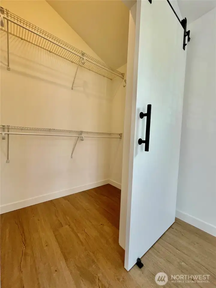 Primary bedroom closet Primary bedroom closet