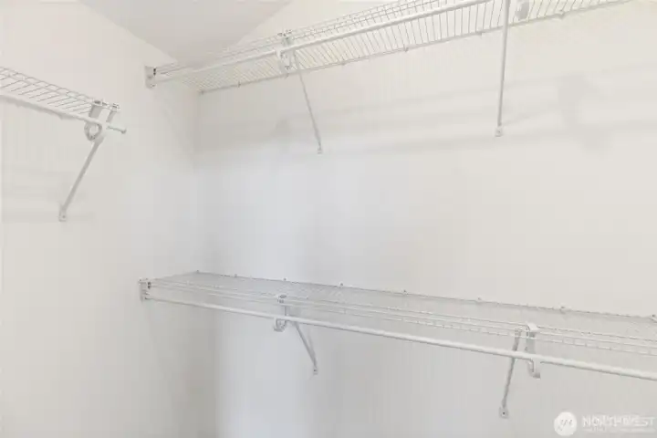 Primary bedroom closet Primary bedroom closet