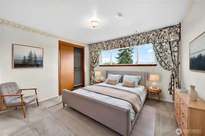 First Bedroom on the main level .