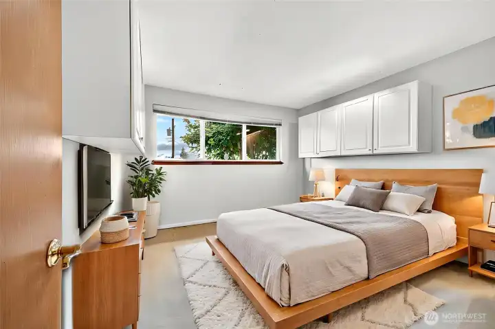 Second Bedroom on the Main . This one does have a Skylight and is currently set up as an Office .