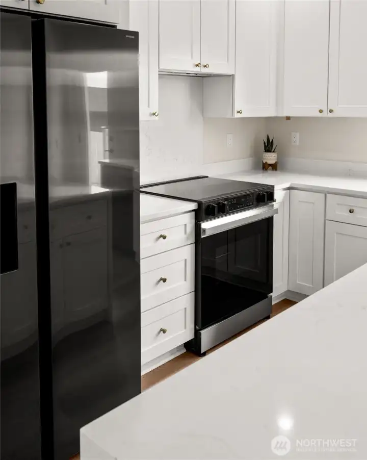 Black stainless steel appliances