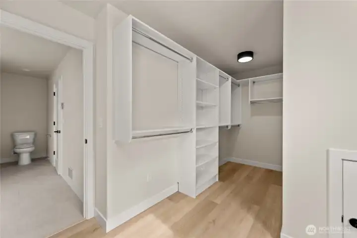 Master walk-in closet