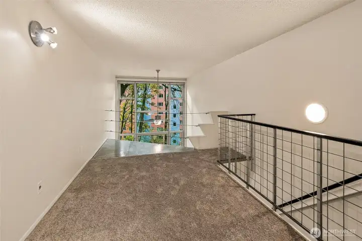 Flexible loft space for rest, work or retreat