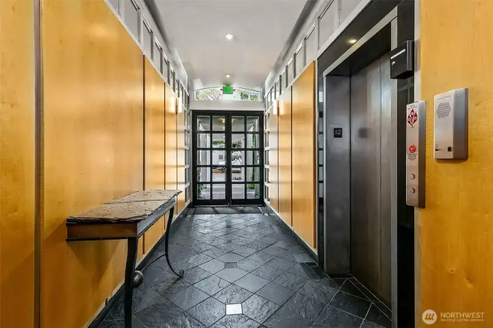 Secure lobby and elevator access