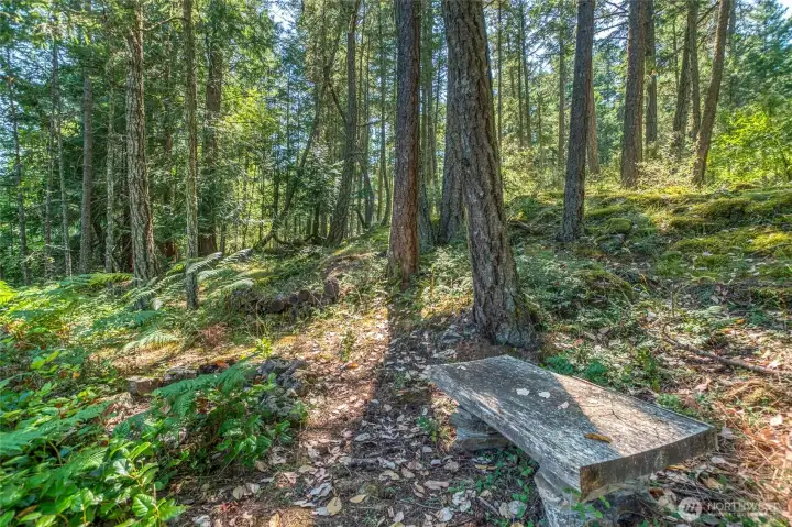Many sitting areas throughout the property. This bench sits overlooking the pond. Many sitting areas throughout the property. This bench sits overlooking the pond.