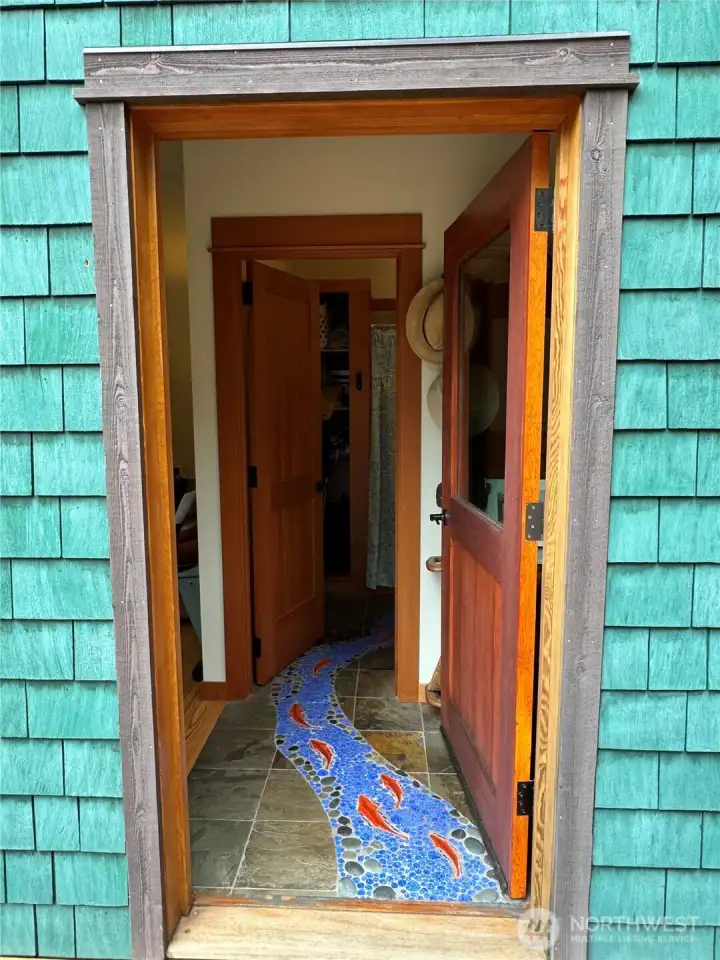 Second door off the deck Second door off the deck