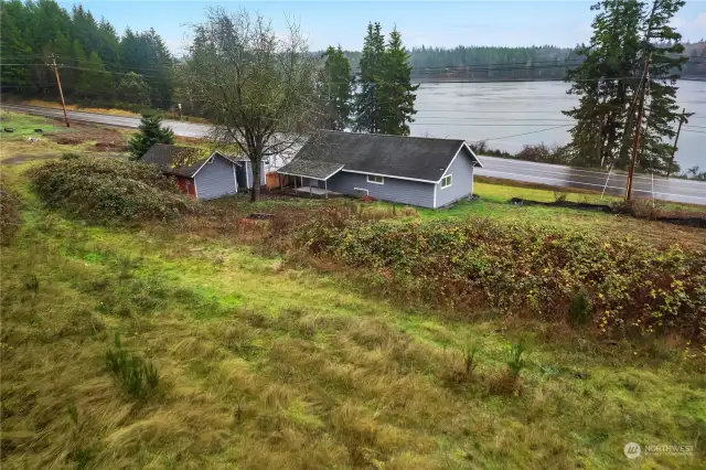 looking from towards the back ofthe property.