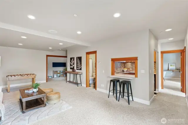 Basement bathroom with  shower