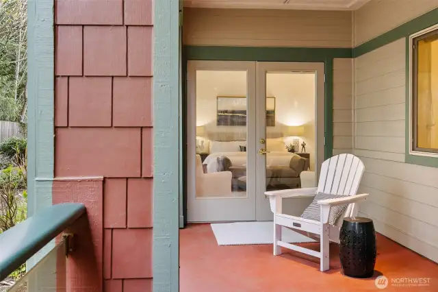 Lots of covered outdoor space with this wrap around porch.