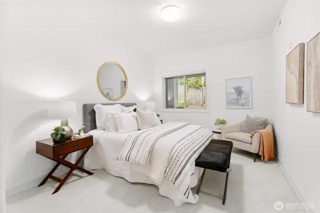 Spare bedroom is also spacious.