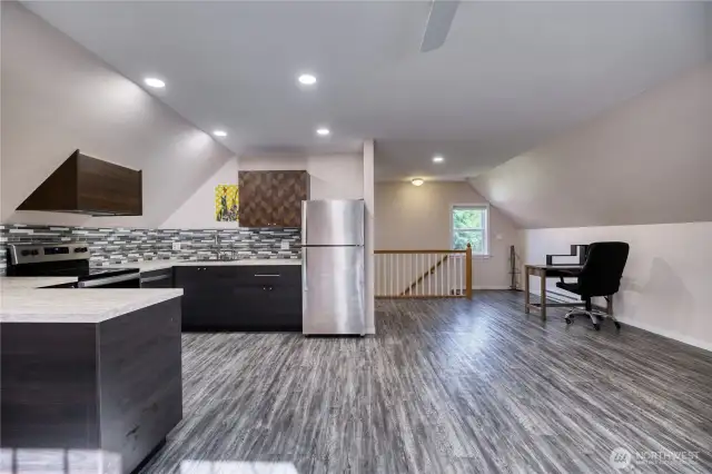 Another view of the bonus room above the garage.