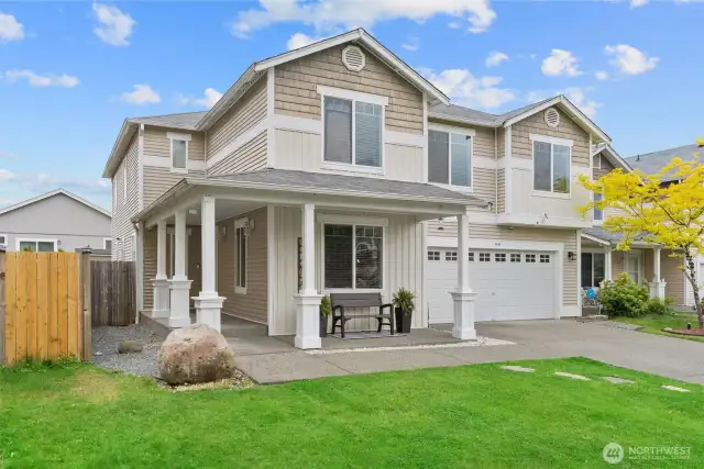 Wrap around covered front porch