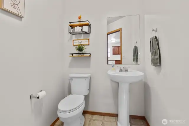 1st floor powder room off the living room