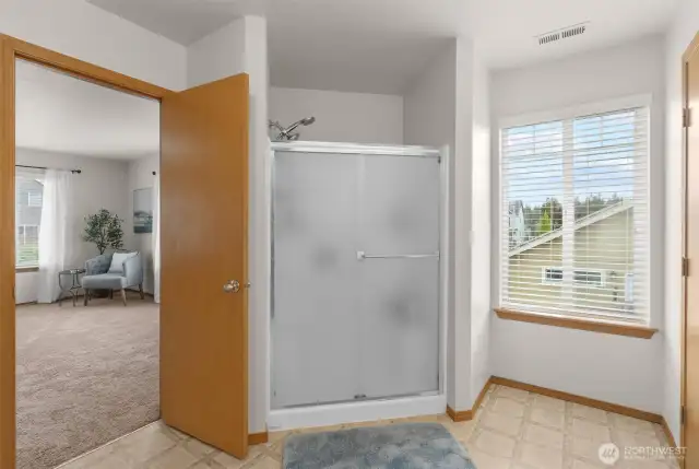 Primary bath shower