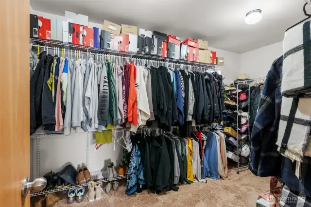 Primary walk in closet