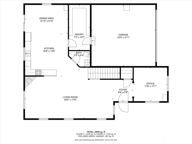 First floor layout