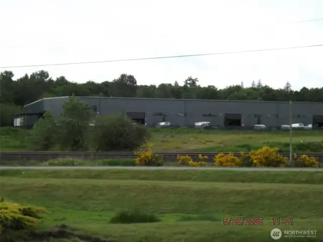 Large Manufacturing Facility and Rail Road across the Street West