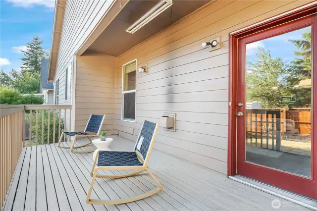 Recent painted deck