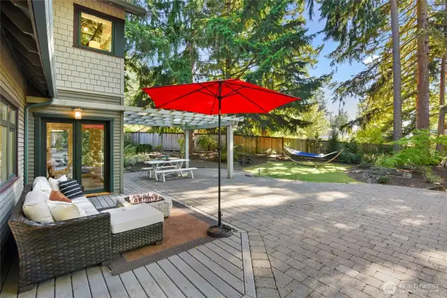 Generous patio with space for everyone!