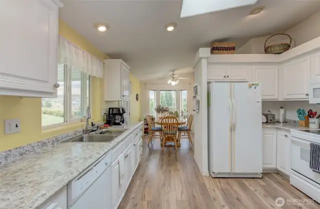 Spacious Kitchen even has a spacious Morning Room to enjoy your meals on the canyon side of the house!