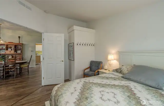 Another view from the Den or Office with double doors...