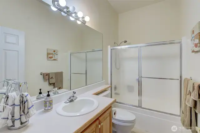 Guest Bathroom has plenty of counter space!