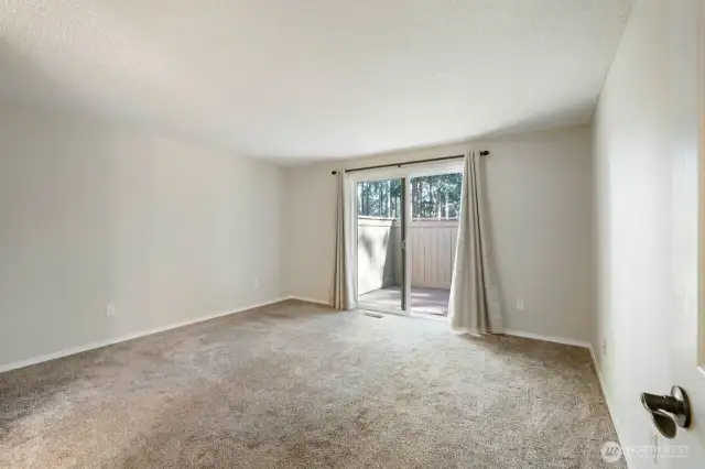 Primary Bedroom with Slider to back deck