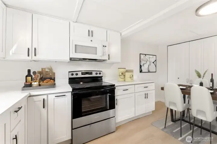 Kitchen virtually staged