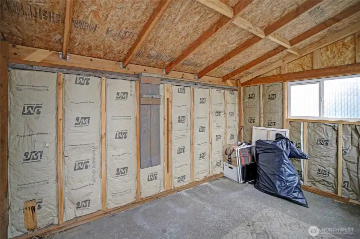 Interior of gardeners shed